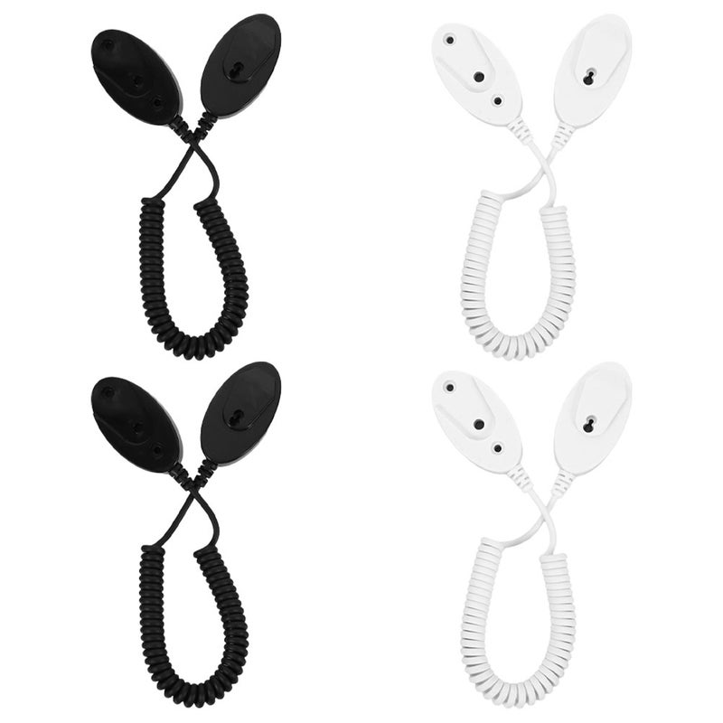 4pcs Remote Control Holders With Spring Ropes Remote Control Tether with Adhesive Holder Retractable Security for Other Small Devices - Image 4
