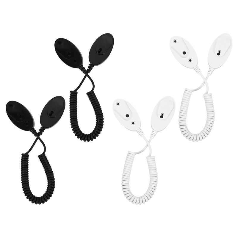 4pcs Remote Control Holders With Spring Ropes Remote Control Tether with Adhesive Holder Retractable Security for Other Small Devices - Image 3