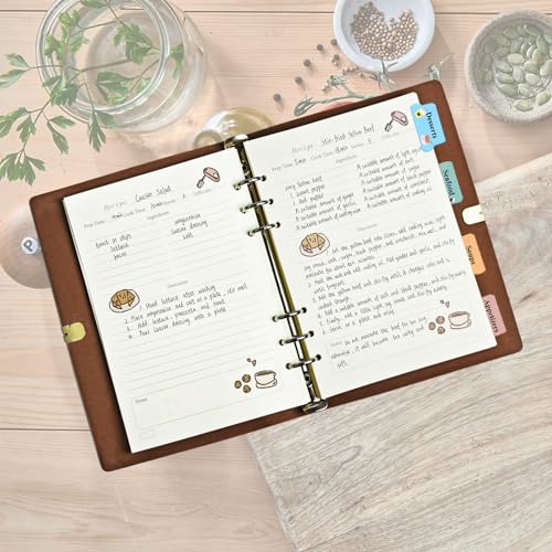 GoShambar Recipe Sorting Labels for Organizing Recipe Book, Stickers for Enrichment Kitchen Notes, Cookbook Index Tabs Labels - Image 4