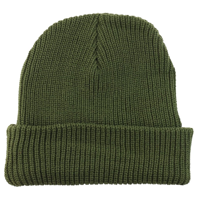 Armycrew 100% Acrylic Oversized XXL Thick GI Watch Cap Ribbed Knit Beanie Hat - Olive - 2XL - Image 3