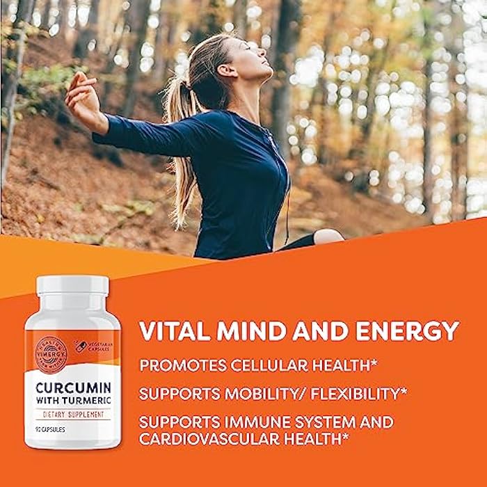 Vimergy Curcumin with Turmeric Supplement, 1000mg Curcumin Extract/Serving – Liquid Capsules - Non-GMO, Gluten-Free, Kosher, Vegan & Paleo Friendly Turmeric Curcumin Supplement - Image 2