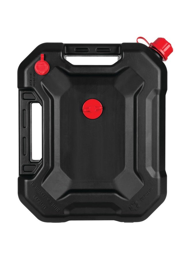 Performance Tool Performance Tool W4076 10-Quart Oil Drain Container, Deep Drain Well, Integrated Handles, Sealing Rubber Gaskets, Black  - Image 4