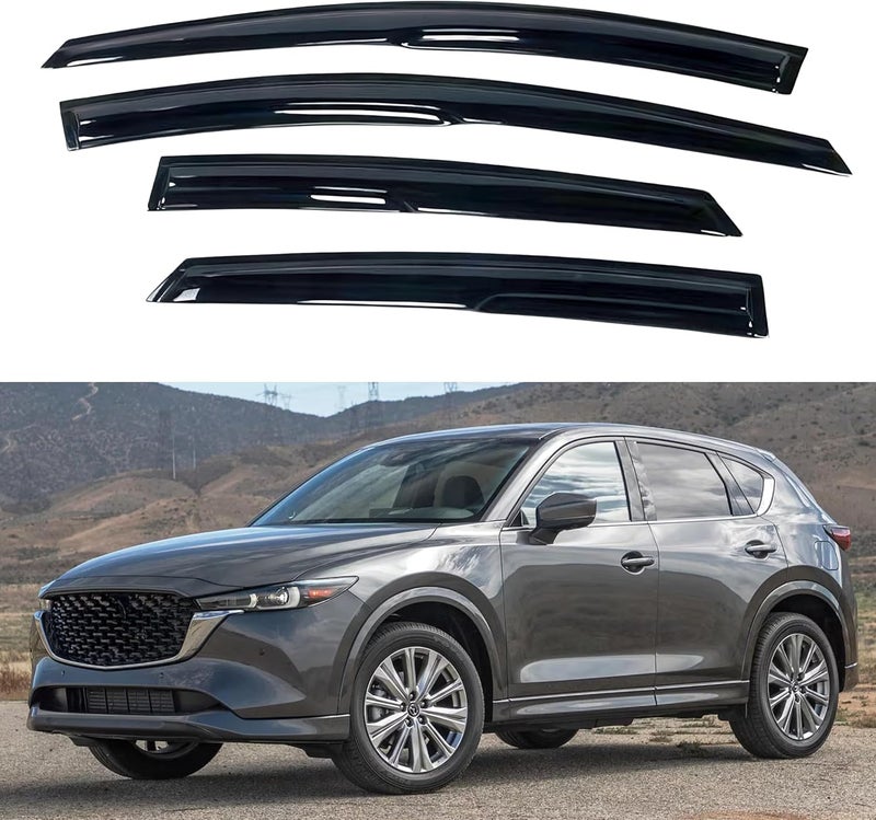 IMMORTAL GROUP Window Visor for Mazda CX-5 (2017-2023) - Rain Guard Tape-On Deflector - Image 1