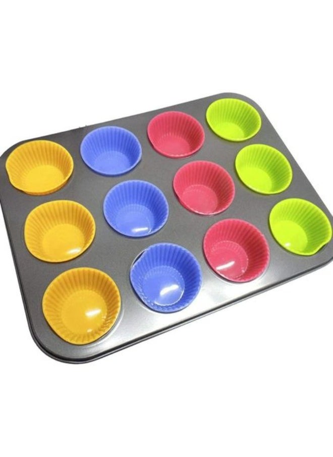 WISEUP - Tefal Cupcake 12 Hole Baking Muffin & 12 Cup Cake Selecon - Image 1
