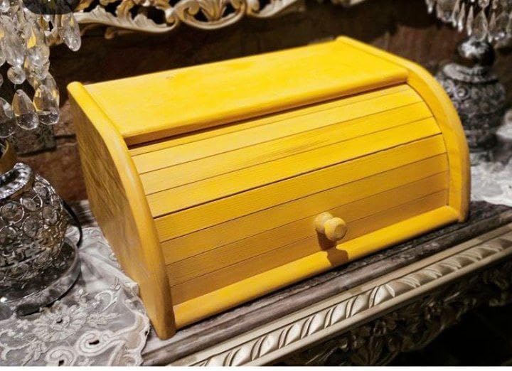 Large Wooden Roll Top Bread Box Large Capacity Bread Holder, Premium Food Storage Container for Loafers, Pastries or Snacks - Image 4