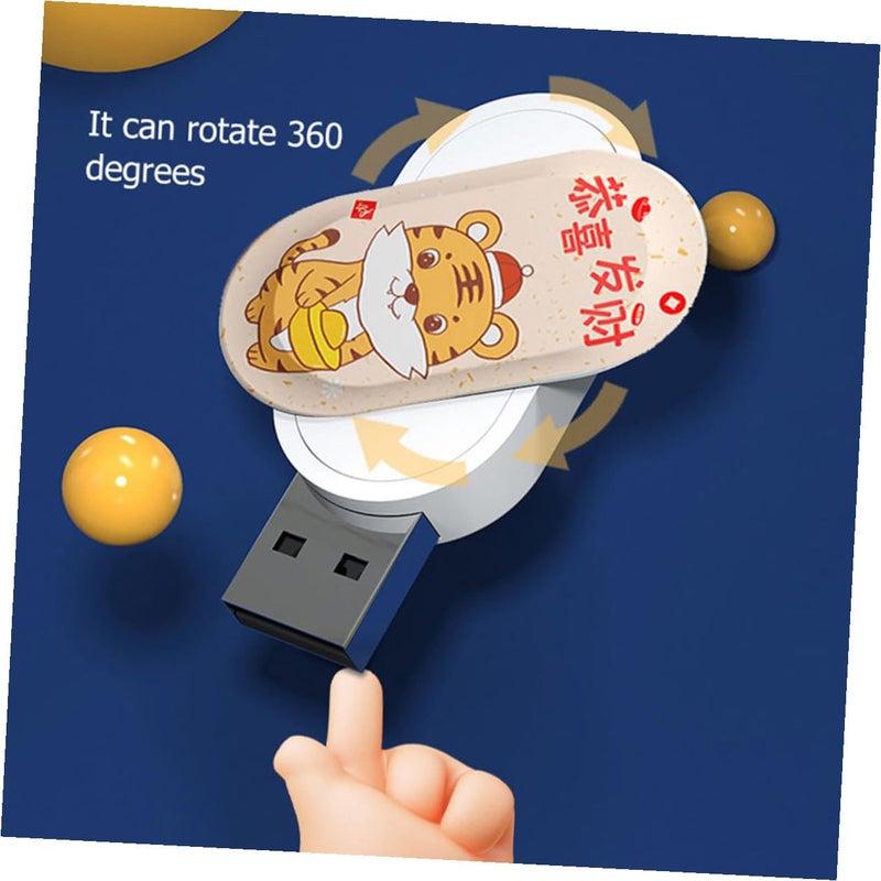 64 جيجابايت تصميم عام النمر محرك أقراص فلاش USB لتخزين البيانات النسخ الاحتياطي للاستخدام المكتبي والمدرسي - Image 5