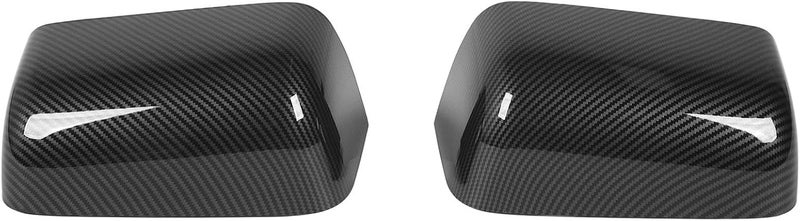 Side Rearview Mirror Cover, Scratch, ABS Material, 2PCS Left Right for F - 450 F - 550 Truck - Durable Protection, Easy Replacement, Fits Multiple Truck Models (Carbon Fiber Pattern) - Image 1