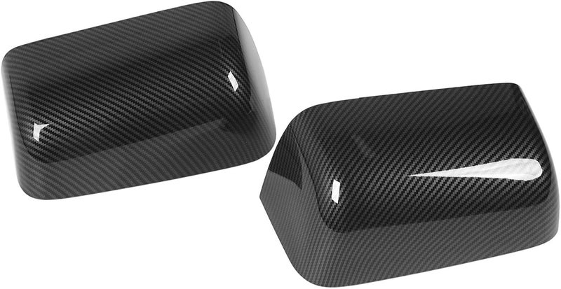 Side Rearview Mirror Cover, Scratch, ABS Material, 2PCS Left Right for F - 450 F - 550 Truck - Durable Protection, Easy Replacement, Fits Multiple Truck Models (Carbon Fiber Pattern) - Image 3