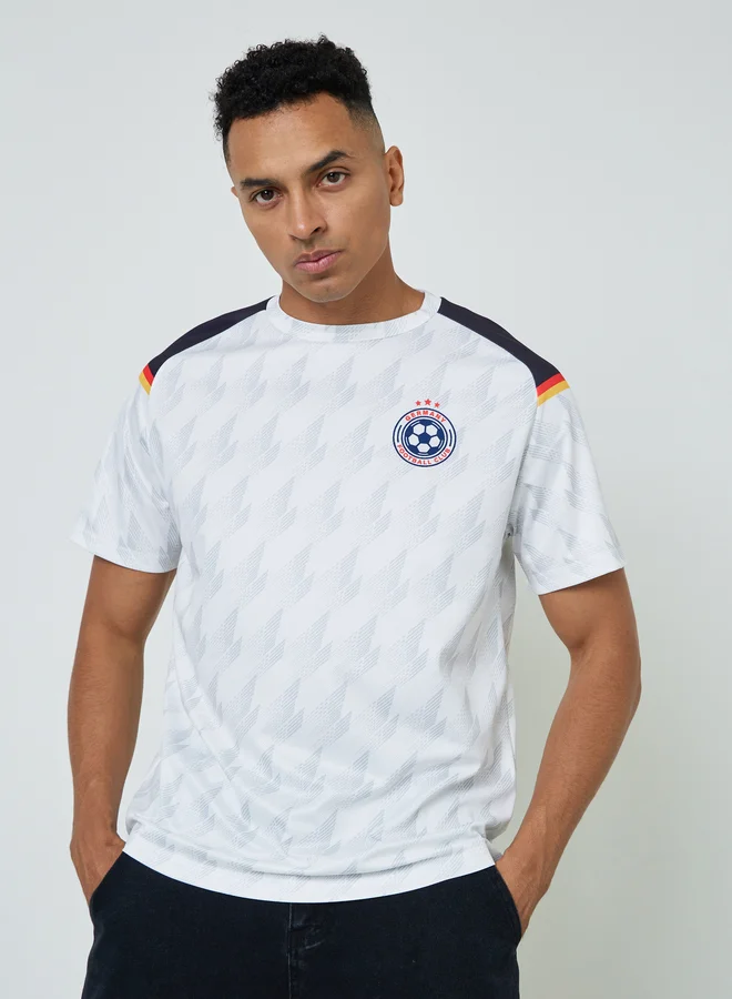 Styli Active Men Germany Short Sleeve Jersey FIFA Football T-Shirt