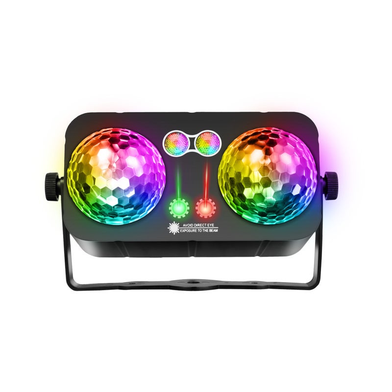 LED Stage Light 2 Head Sound Activated Strobe Light with Remote Control for Party KTV Bar DJ Disco Stage Lighting - Image 5