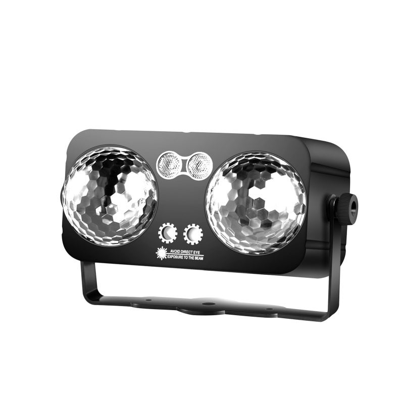 LED Stage Light 2 Head Sound Activated Strobe Light with Remote Control for Party KTV Bar DJ Disco Stage Lighting - Image 3