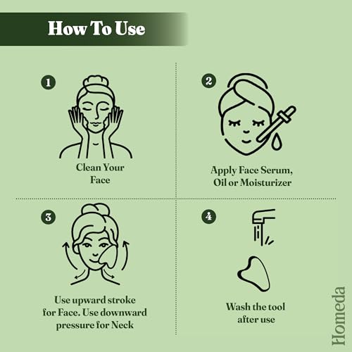 Homeda Stainless Steel Gua Sha for Face, Guasha Stone for Face Massage Tool, Metal Gua Sha Stone, Gusha, Gaushala, Gosha for Men Yoga, Face Massager Tools for Women Skincare, Facial Shaper (1 Piece) - Image 4