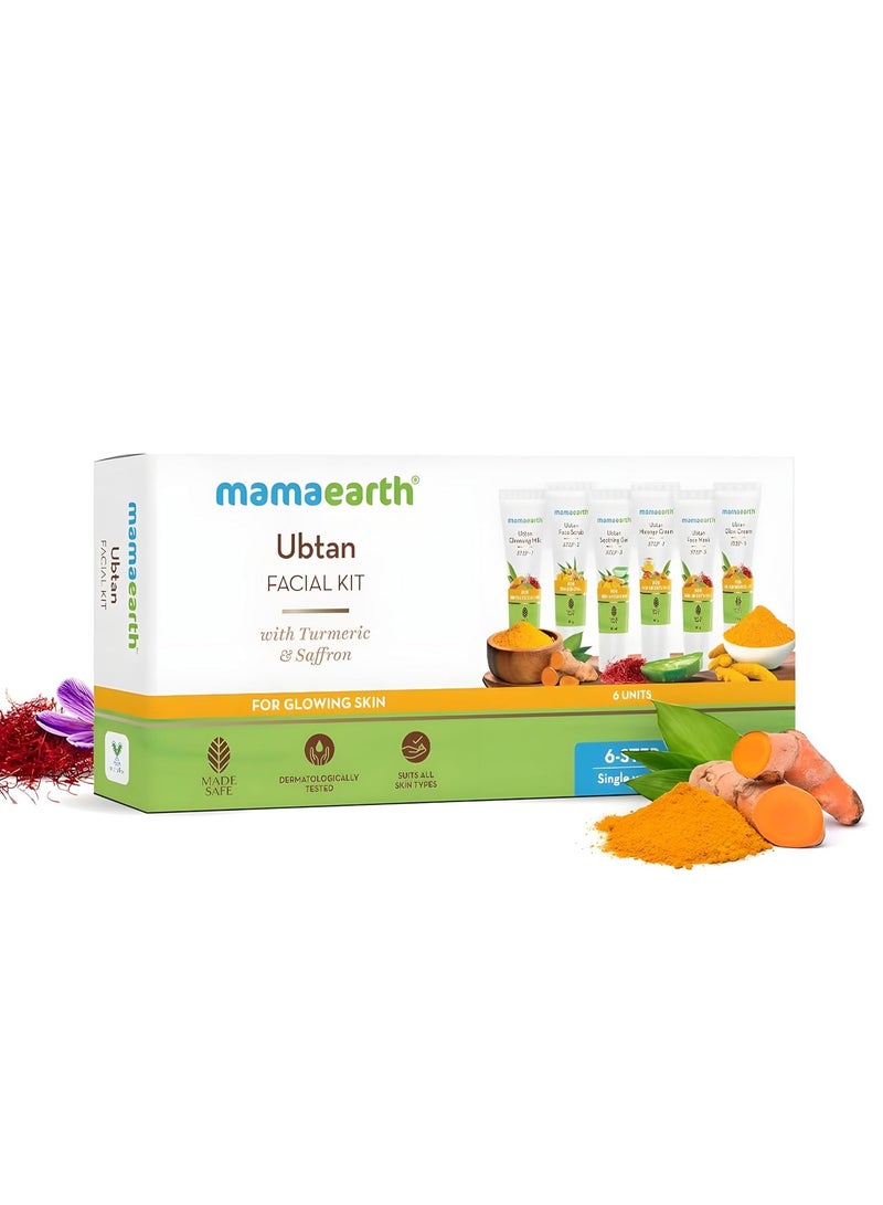 Mamaearth Ubtan Facial Kit for Glowing Skin 60 g - Image 1