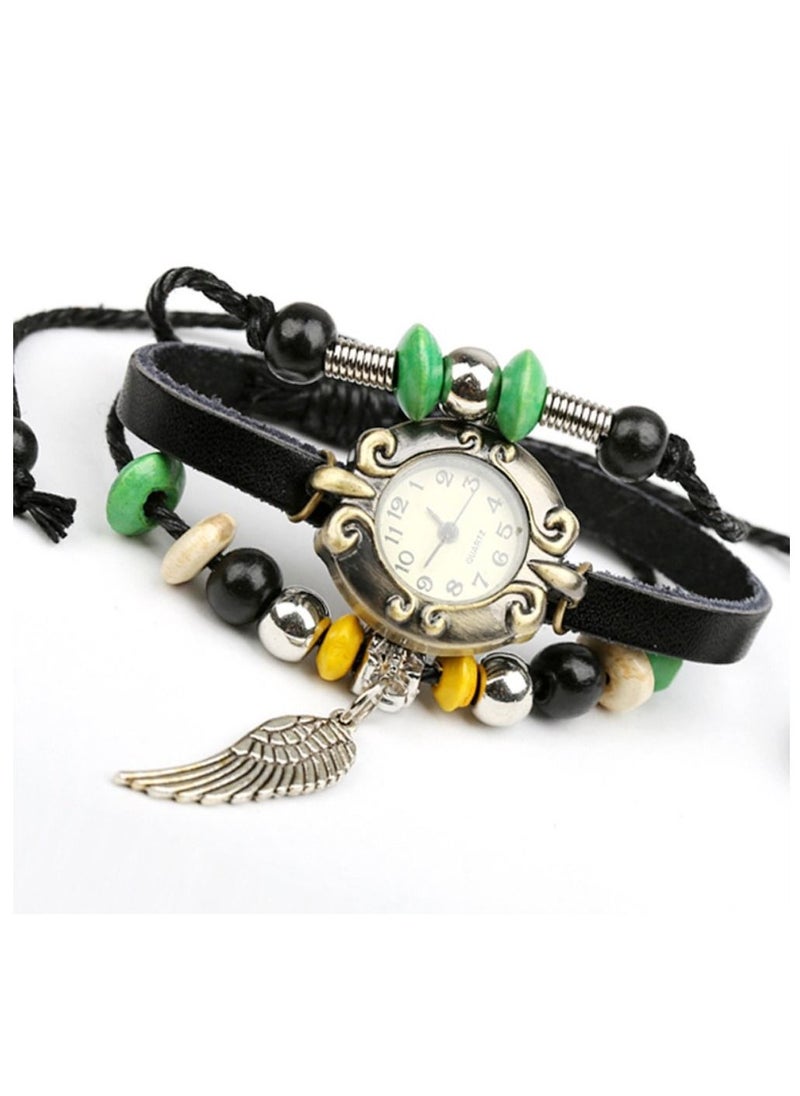 QUARTZ Wrist Band Watches for Women Retro Punk  - Image 1