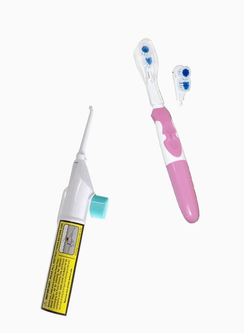 AGD Electric toothbrush set with tooth cleaner