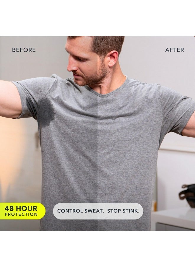 Sweatblock - SweatBlock CLINICAL Deodorant Antiperspirant for Women & Men - 48-Hour High Degree Sweat & Odor Protection, Coastal Fresh Scent (2 Pack) - Image 1