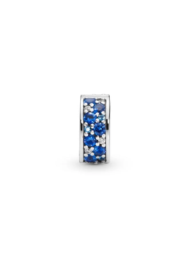 باندورا Blue Pavé Clip Charm