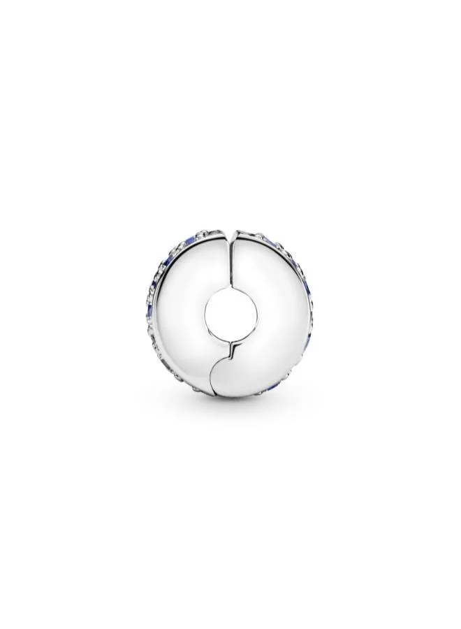 باندورا Blue Pavé Clip Charm