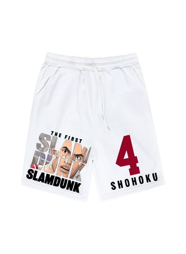 KUYING New Slam Dunk Master Printed Loose Five Point Casual Pants  - Image 1