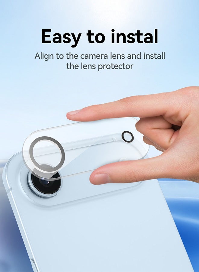 Tersely [3 Pack] Camera Lens Screen Protector for iPhone 17 Air 6.5-inch, 9H Hardness Transparent HD Protective Tempered Glass Protector Film - Image 4