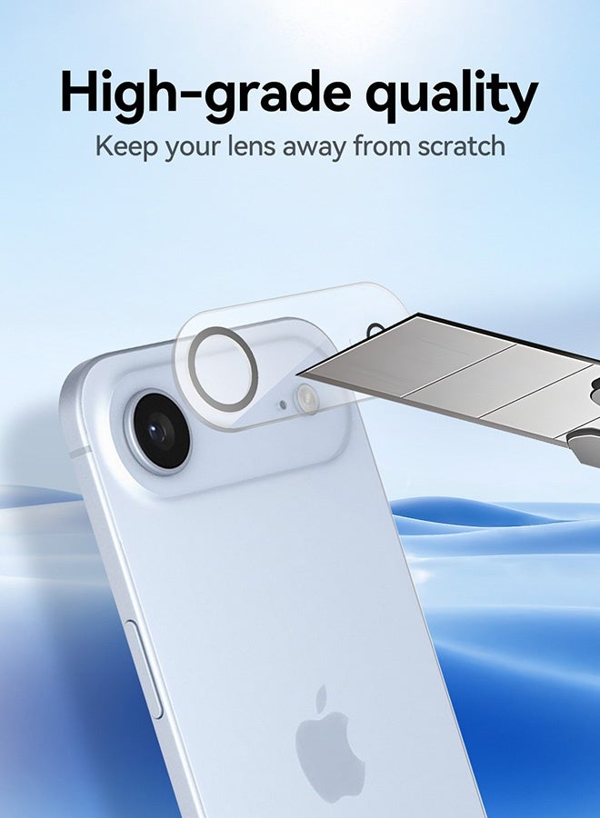 Tersely [3 Pack] Camera Lens Screen Protector for iPhone 17 Air 6.5-inch, 9H Hardness Transparent HD Protective Tempered Glass Protector Film - Image 5