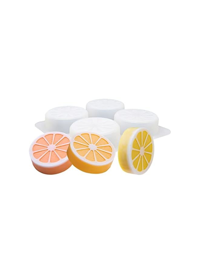 S-TOP 2 Pcs 4 Cavity Lemon Slice Silicone Molds Orange Slice Silicone Molds for Handmade SoapCake Decorating DIY Fondant Candy Making Chocolate Pudding Mousse Cupcake Topper Birthday Party Moulds - Image 3