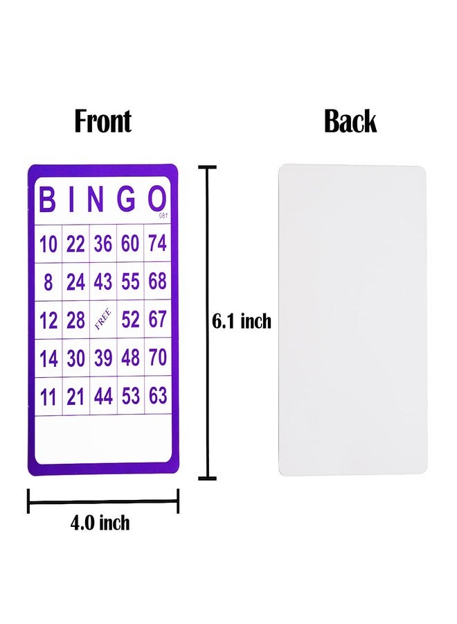 Yuanhe 100 Bingo Cards Resuable Bingo Paper Game Cardstock Bulk, 5 Colors - Image 3