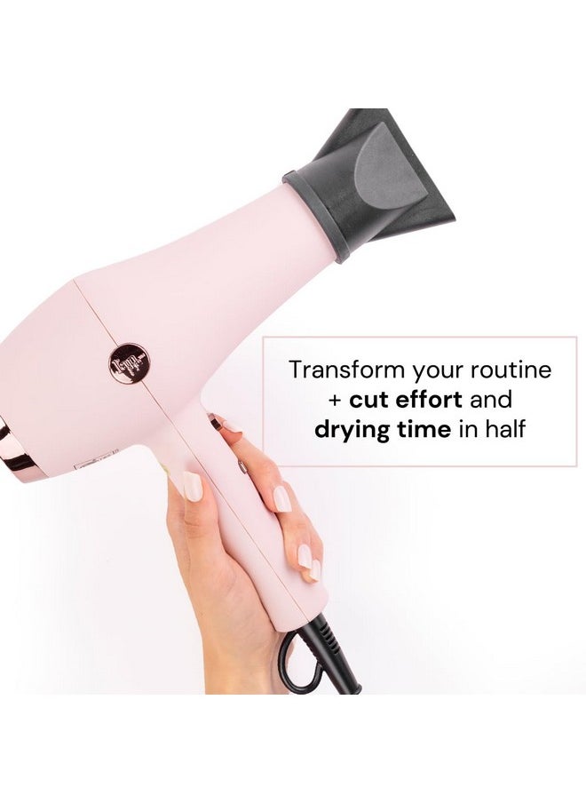 Soleil Professional Hair Dryer 3 Heat Settings & 2 Airflow Settings Cool Shot Locksin Style Professional Length Cord Best Lightweight Hair For Smooth Blowouts (Blush) - pzsku/Z6A573149DB43D858BD96Z/45/_/1720697898/67bc86ca-0103-4edd-bdab-da36d53cc2a3