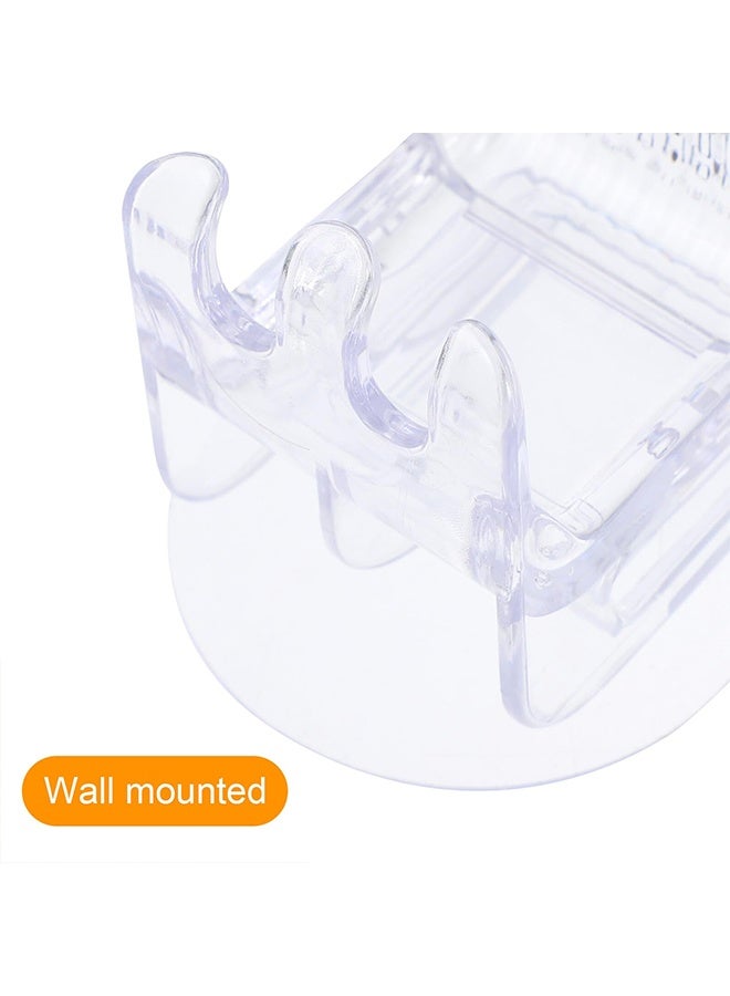 حامل فرشاة أسنان جداري مع كوب، رف تخزين فرشاة أسنان على شكل أرنب مبتكر، منظم للحمام للاستخدام أثناء الاستحمام - Image 4