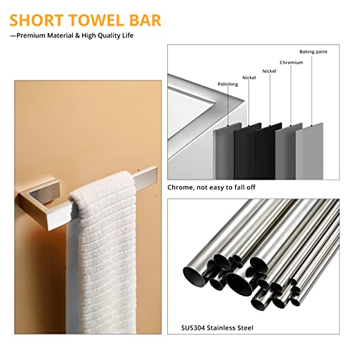 Fapully 5 Piece Bathroom Hardware Accessories Set Stainless Steel Wall Mounted,Chrome Polish Finished - Image 4