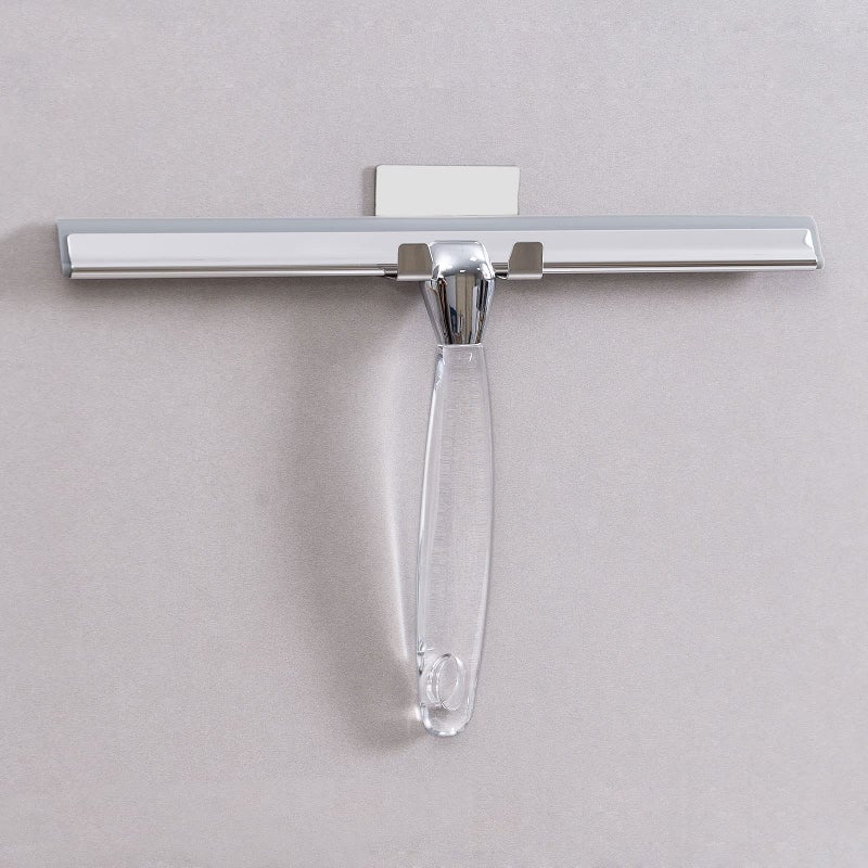 Ettori Shower Squeegee for Glass Door Squeegee for Shower Glass Door Bathroom Window and Car Glass 12 Inches with Clear Acrylic Handle