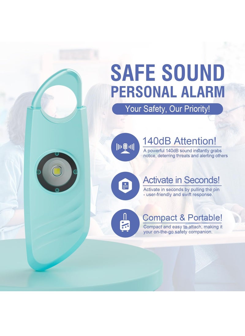 KASTWAVE Personal Safety Alarm for Women, 2 Packs 140db Siren, Safe Sound Personal Alarm, Strobe Light and Key Chain, Personal Safety Devices Women - Personal Alarm for Women, Children, & Elderly  - Image 4