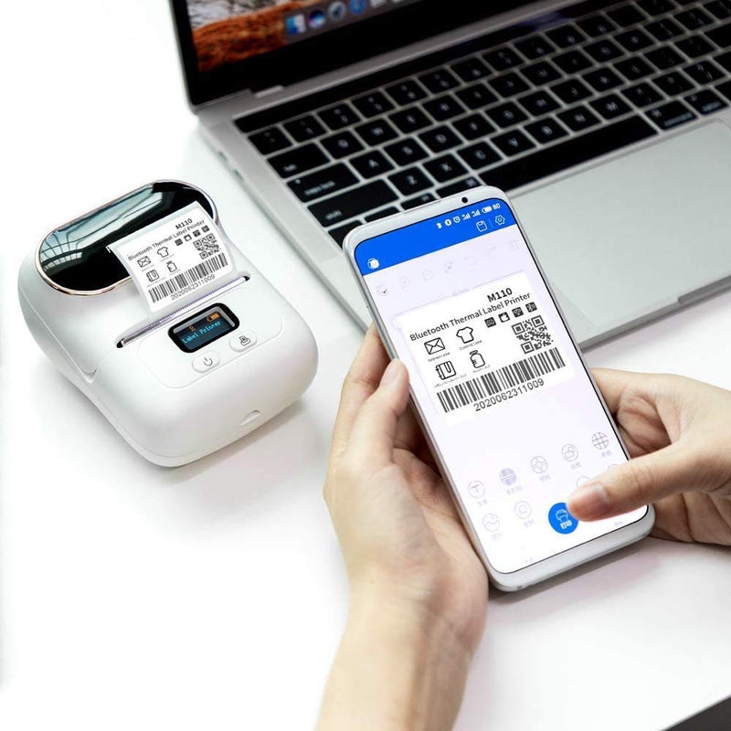 Phomemo M110 Label Printer Paper, 1.57"x1.18"(40x30mm) 690 Labels, Multi-Purpose Square Self-Adhesive Label for Phomemo M110 M110S M120 M200 M150 M250 M260 M108 M100 Label Printer, Black on White - Image 3