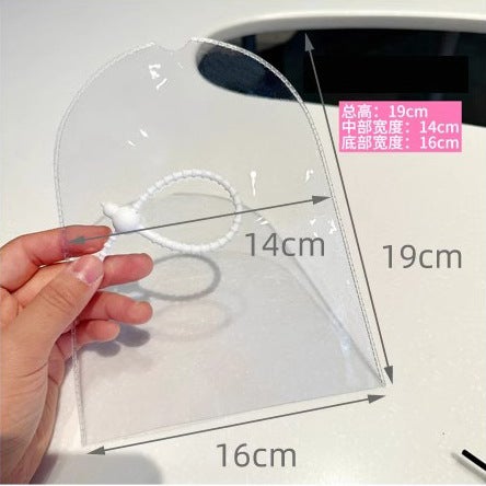 Labubu Doll Protective Dustproof Cover PVC Transparent Cotton labubu dust umbrella bag -1 