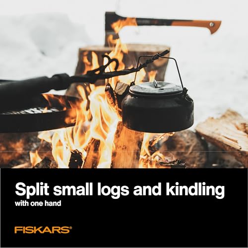 Fiskars فأس فيسكارس X11 للتقطيع، 17" قاطع فروع الأشجار وفأس خشبي للقطع الصغيرة مع مقبض ممتص للصدمات - Image 4