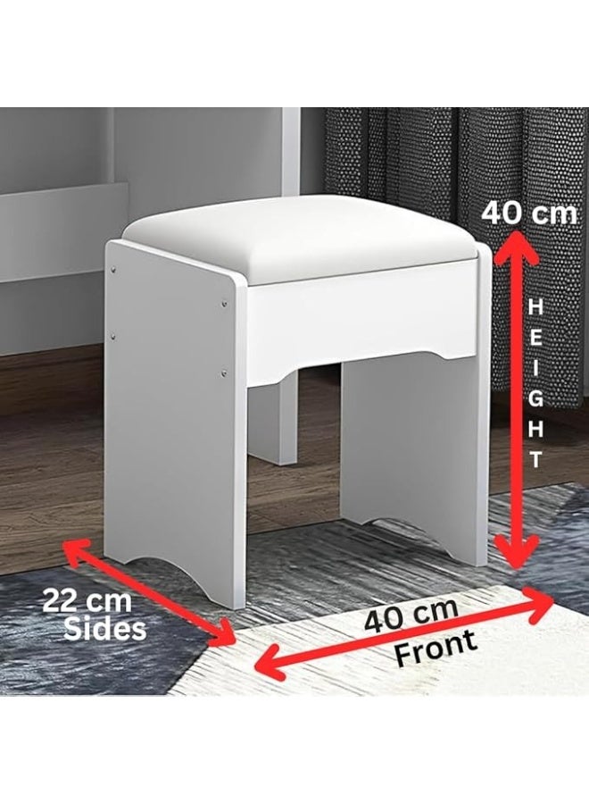 TRADE BAY طاولة زينة عصرية مع مرآة وكرسي بحجم 90x40x140 سم - Image 3