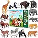 Tudoccy Safari Animals Figures Toys  13 Realistic Wild Plastic Animal Figurines  Kids Sound Book  Educational Learning Toys Gift for 3 Years Old  Up Boys Girls Toddlers - Image 4