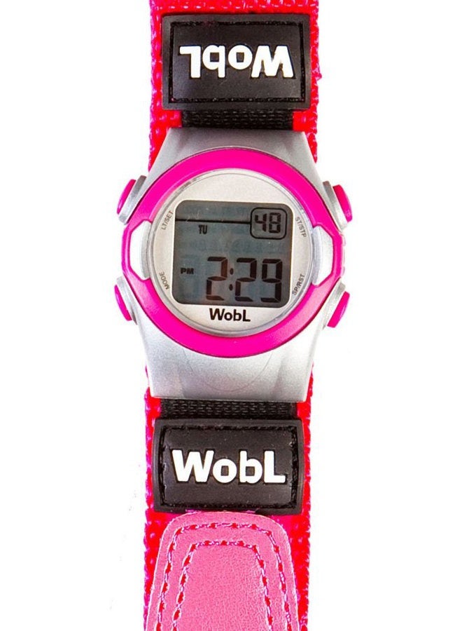 WobL Vibrating 8-Alarm & Repeating Countdown Timer Watch, Medication/Sports/Meetings/Potty Reminders, Pink - Image 2