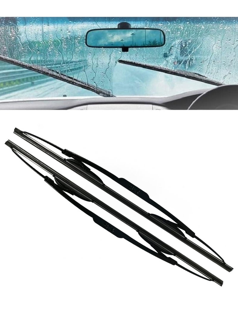 3XR 3xr 2 Pcs Car Wiper Blades 24" 600mm. High Quality Universal Wiper Blades Set  - Image 2