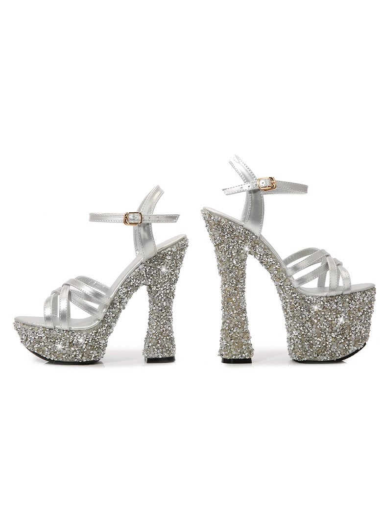 KUYING - New Water Diamond Open Toe Sandals - Image 1