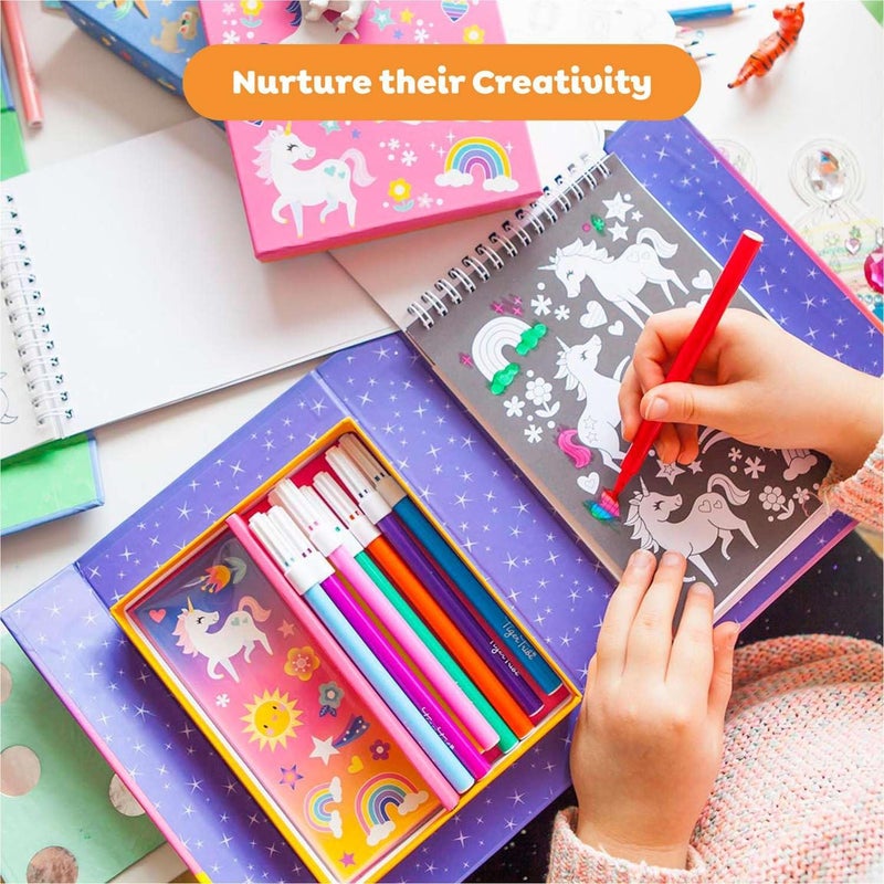 Tiger Tribe Unicorn Magic Colouring Set with Markers and Stickers for Kids - Image 5