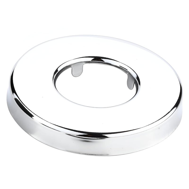 NEW WARE فلانج حائط من الفولاذ المقاوم للصدأ 202 مطلي بالكروم فلانج دائري لوحات حائط لصنابير المطبخ وصنابير الحمام (فلانج زجاجة CP 1/2 بوصة) (عبوة من 1) - Image 2