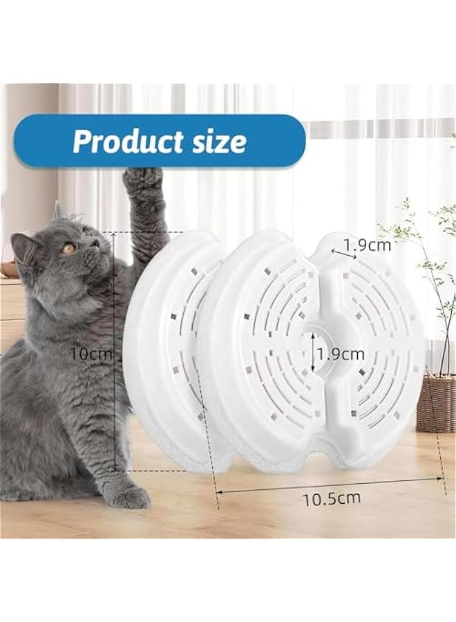 HOOKOR Cat Water Fountain Filters, Pet Water Fountain Filter Replacement Charcoal Water Fountain Filter Compatible with Cat Water Dispenser (8, pack) - Image 4