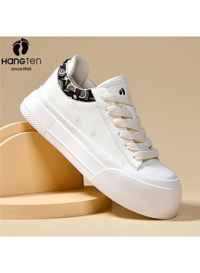 Hang Ten Men's Classic Sneakers Spring New Lightweight Casual Shoes Fashion Sports Shoes Thick Sole Durable Off-white 42 - Image 4
