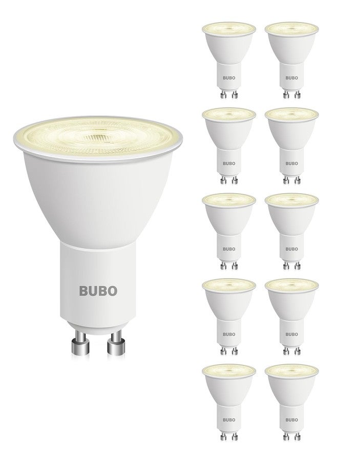 BUBO GU10 LED Bulb 6W Equivalent 50W, 2700K Soft White 650 Lumens, Non-Dimmable GU10 Bulb Replacement for Track Lighting, MR16 LED Bulb for Kitchen, Range Hood, Living Room, Bedroom, 10 Pack - Image 1
