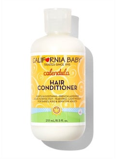 California Baby Calendula Hair Conditioner | 100% Plant-Based Ingredients (USDA Certified) | Softens & Detangles Hair | Lavender Scent | Allergy-Friendly | Babies, Adults & Kids Conditioner for Dry &  - Image 1