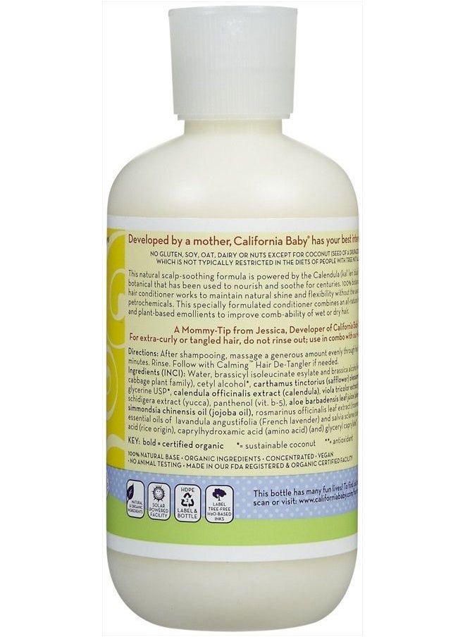 California Baby Calendula Hair Conditioner | 100% Plant-Based Ingredients (USDA Certified) | Softens & Detangles Hair | Lavender Scent | Allergy-Friendly | Babies, Adults & Kids Conditioner for Dry &  - Image 2