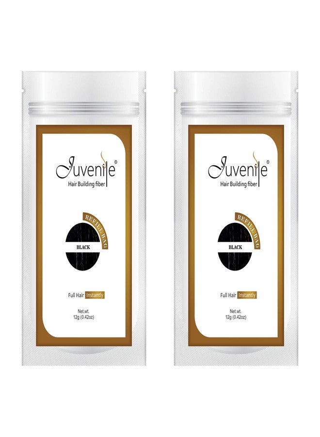 Juvenile Hair Fiber Black Refill Pack 24 gm - Image 1