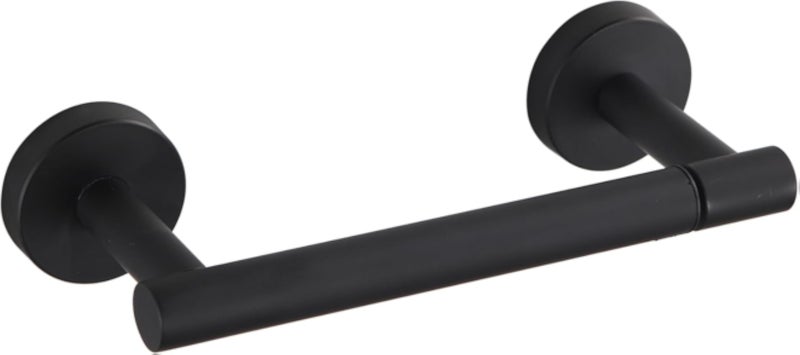 BGL Toilet Paper Holder Black Wall Mount, Bathroom Toilet Paper Holder Matte Black SUS 304 Stainless Steel, Double Post Pivoting Toilet Paper Roll Holder for Bathroom RV