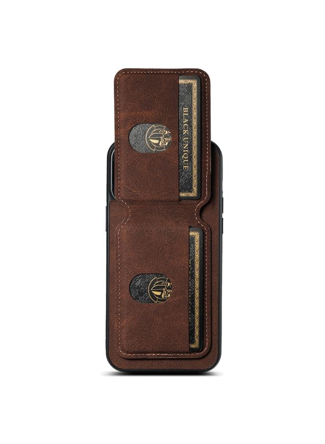 Suteni Case For iPhone 14 Pro Max H02 Litchi Leather Card Wallet Stand Back Phone Case - Image 5